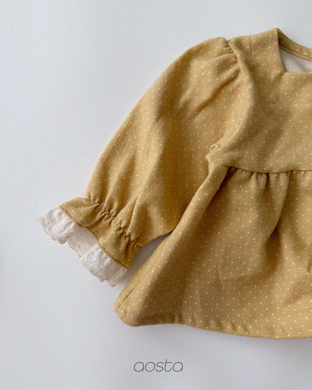 ［Aosta］Milk Dot Blouse