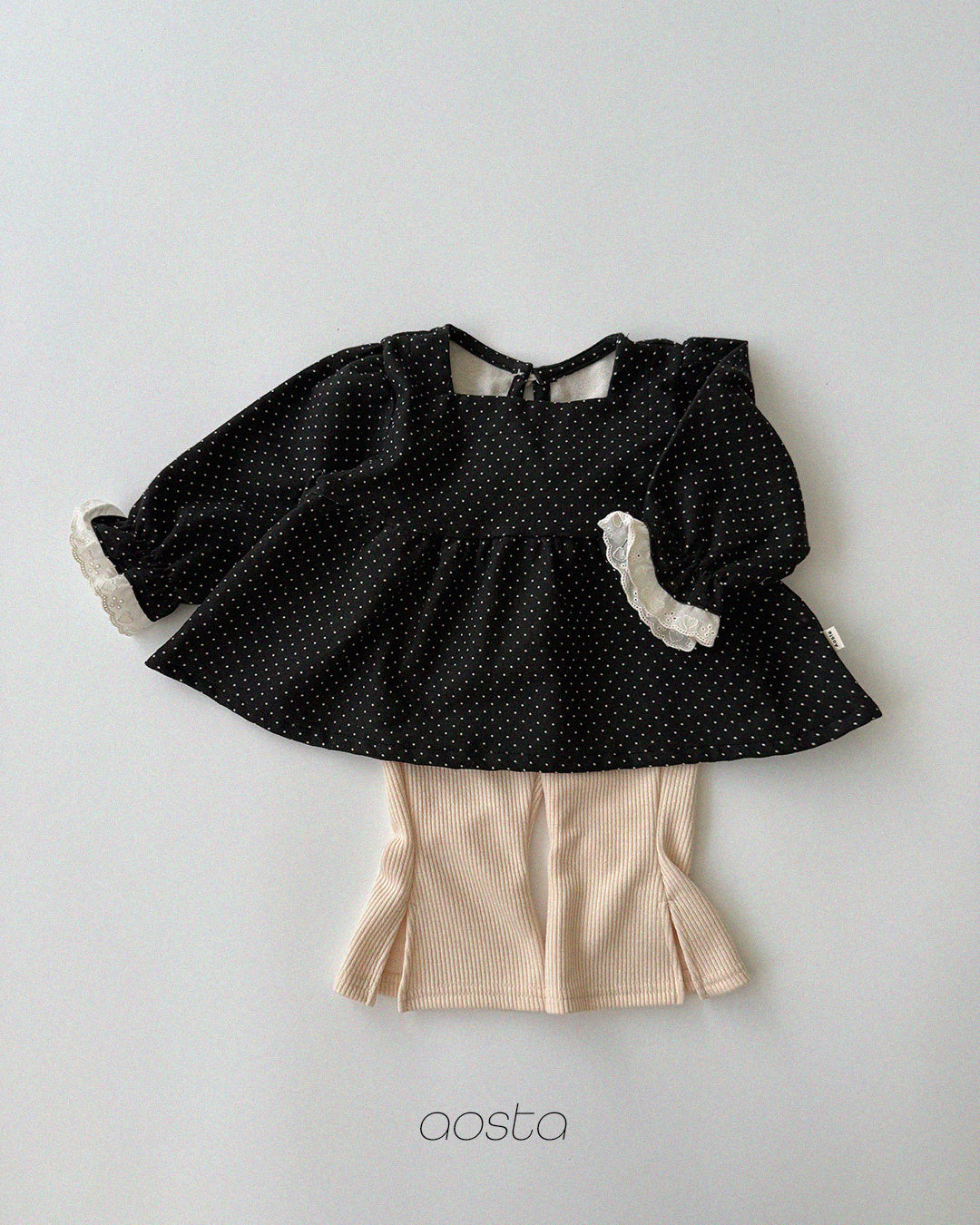 ［Aosta］Milk Dot Blouse