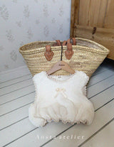 ［Aosta］Furry ribbon vest