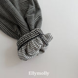 ［ELLY MOLLY］Velvet stripe jogger pants