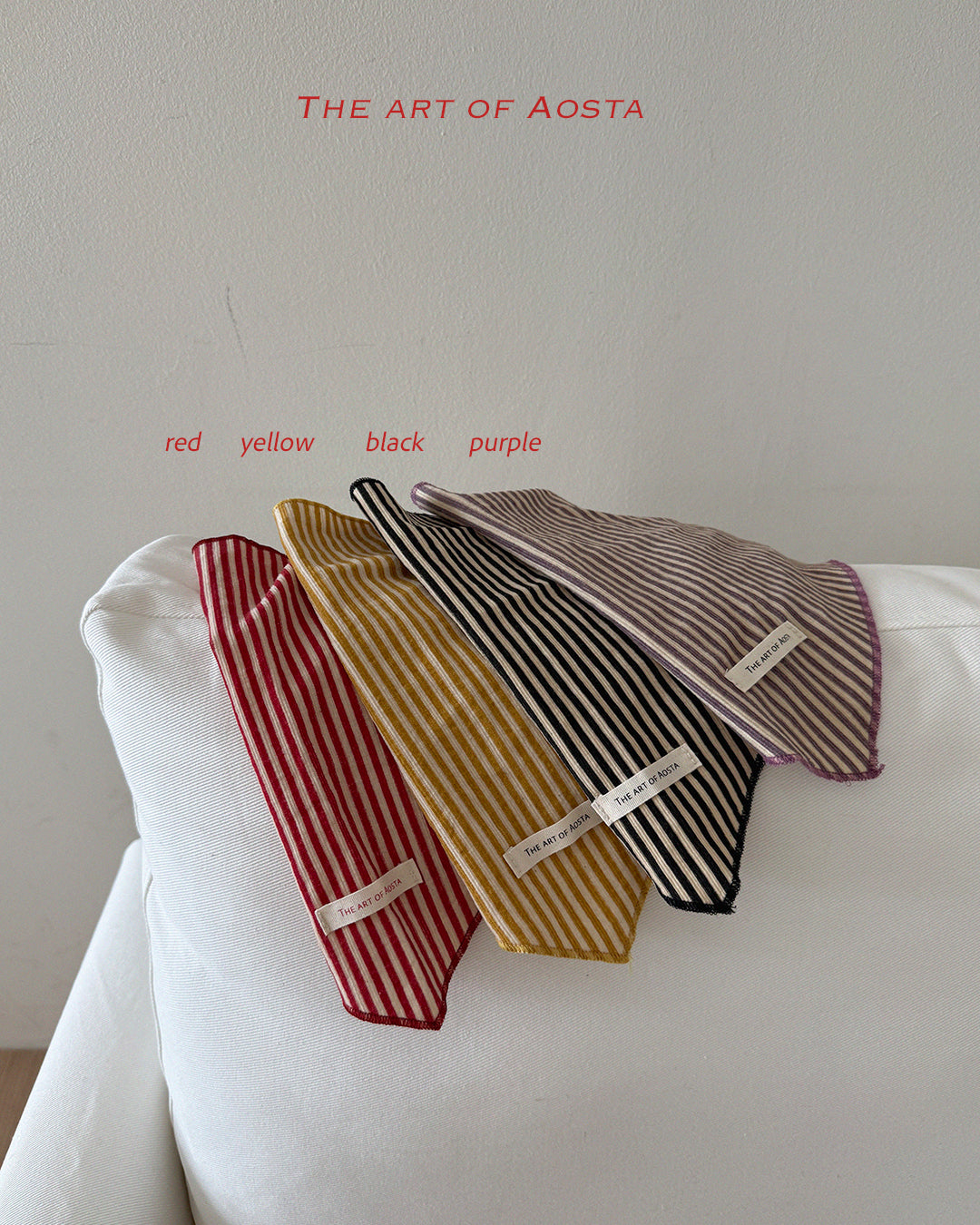 ［Aosta］Louis Stripe Scarf
