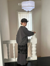 ［ELLY MOLLY］Soft warm camo pants