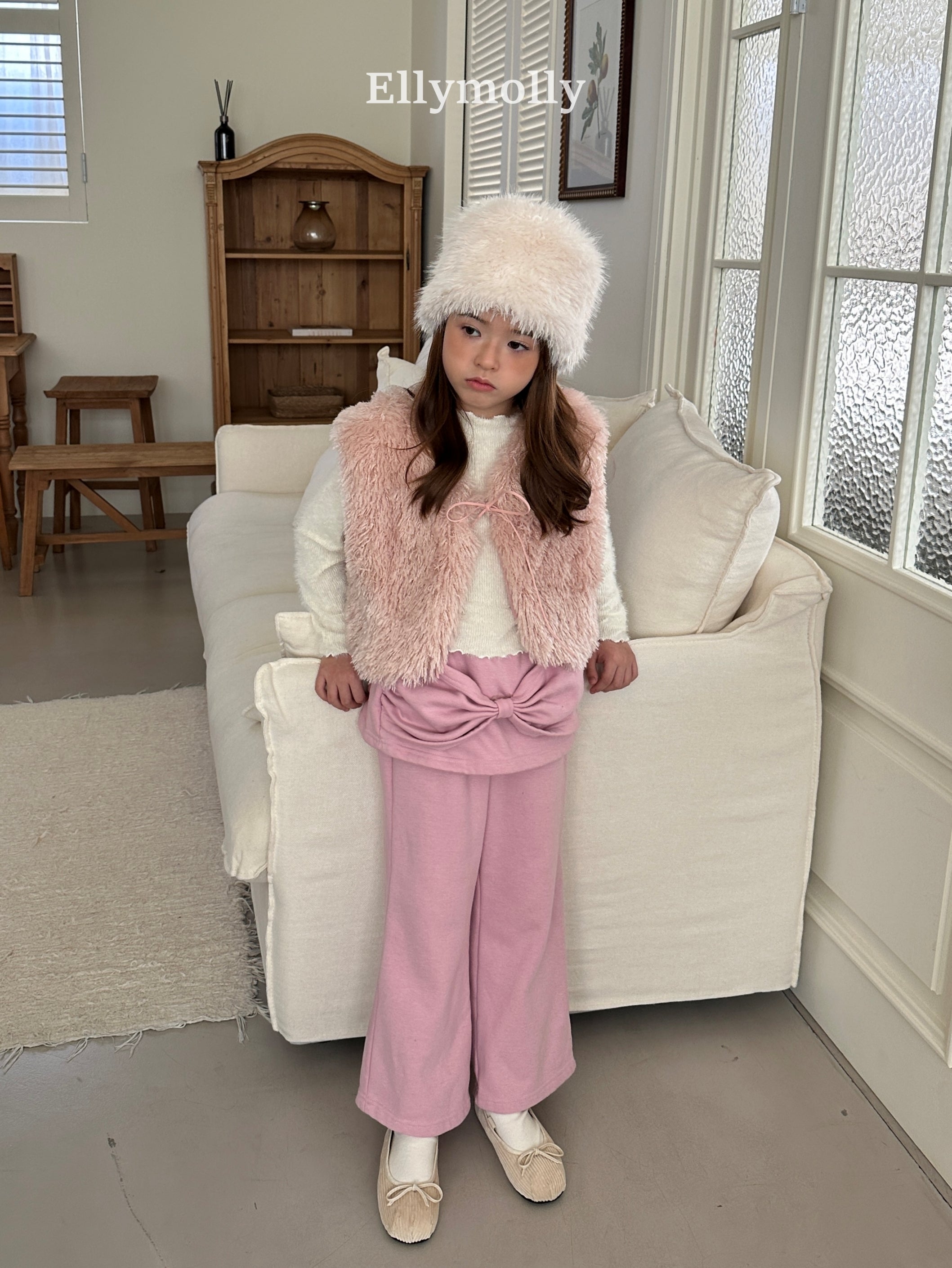［ELLY MOLLY］Fluffy vest