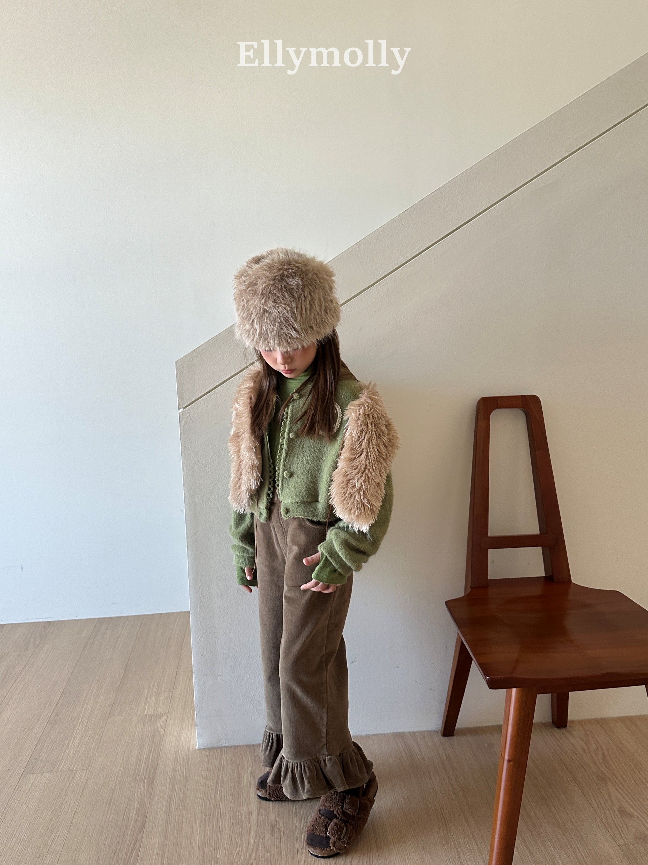 ［ELLY MOLLY］Fudge hug cardigan