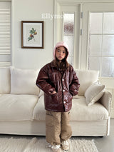 ［ELLY MOLLY］Rose frill hoodie