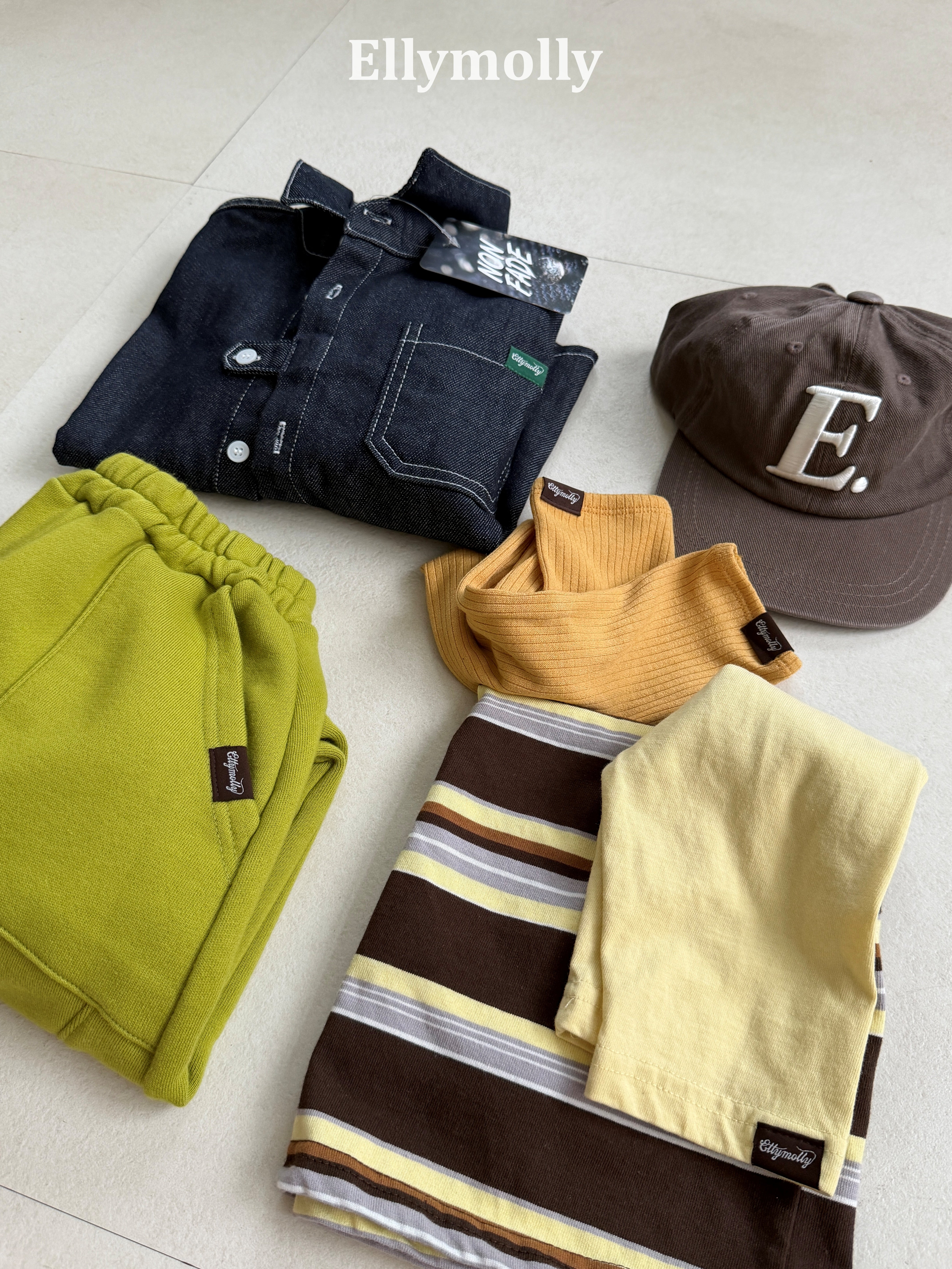 ［ELLY MOLLY］Campus layered tee