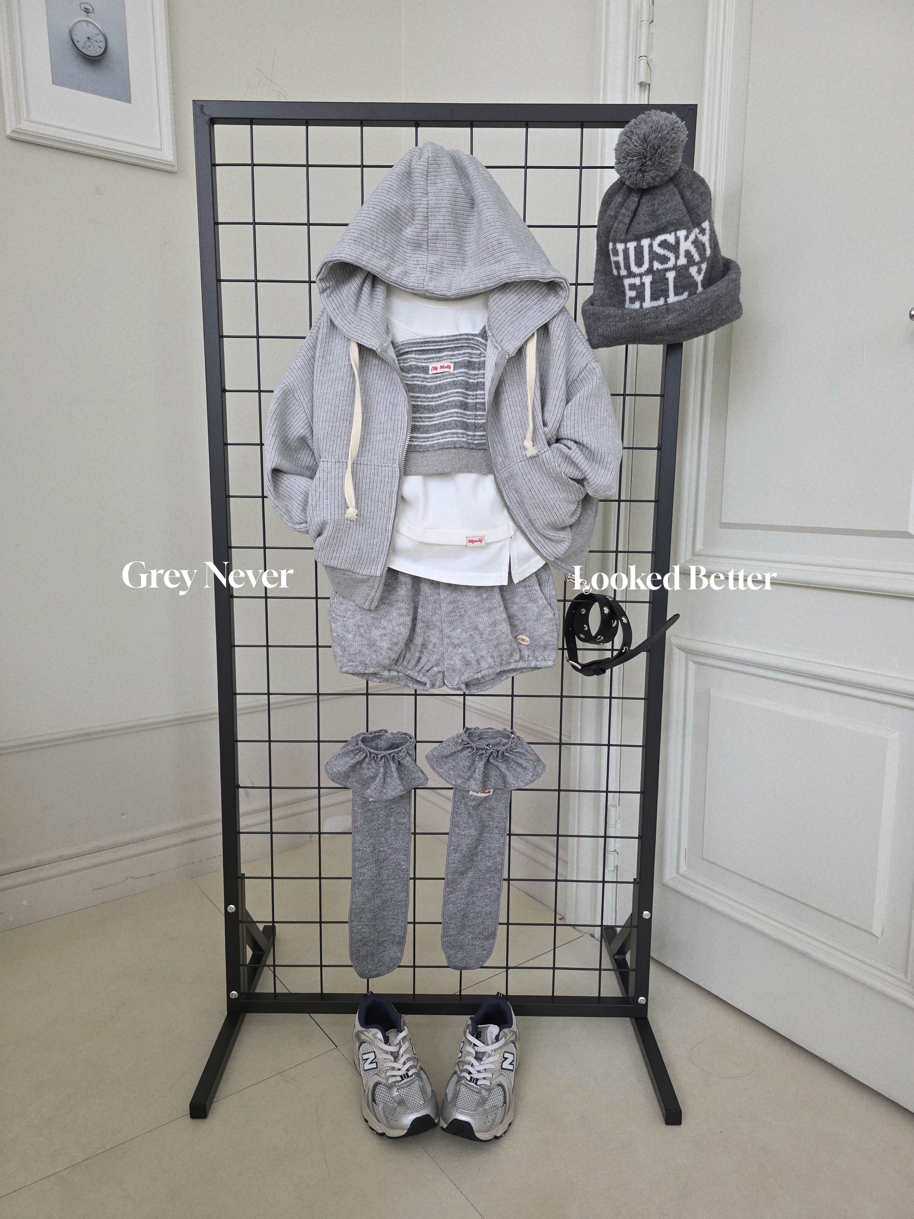 ［ELLY MOLLY］Matthew hood jumper