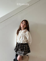 ［ELLY MOLLY］Honey round collar blouse