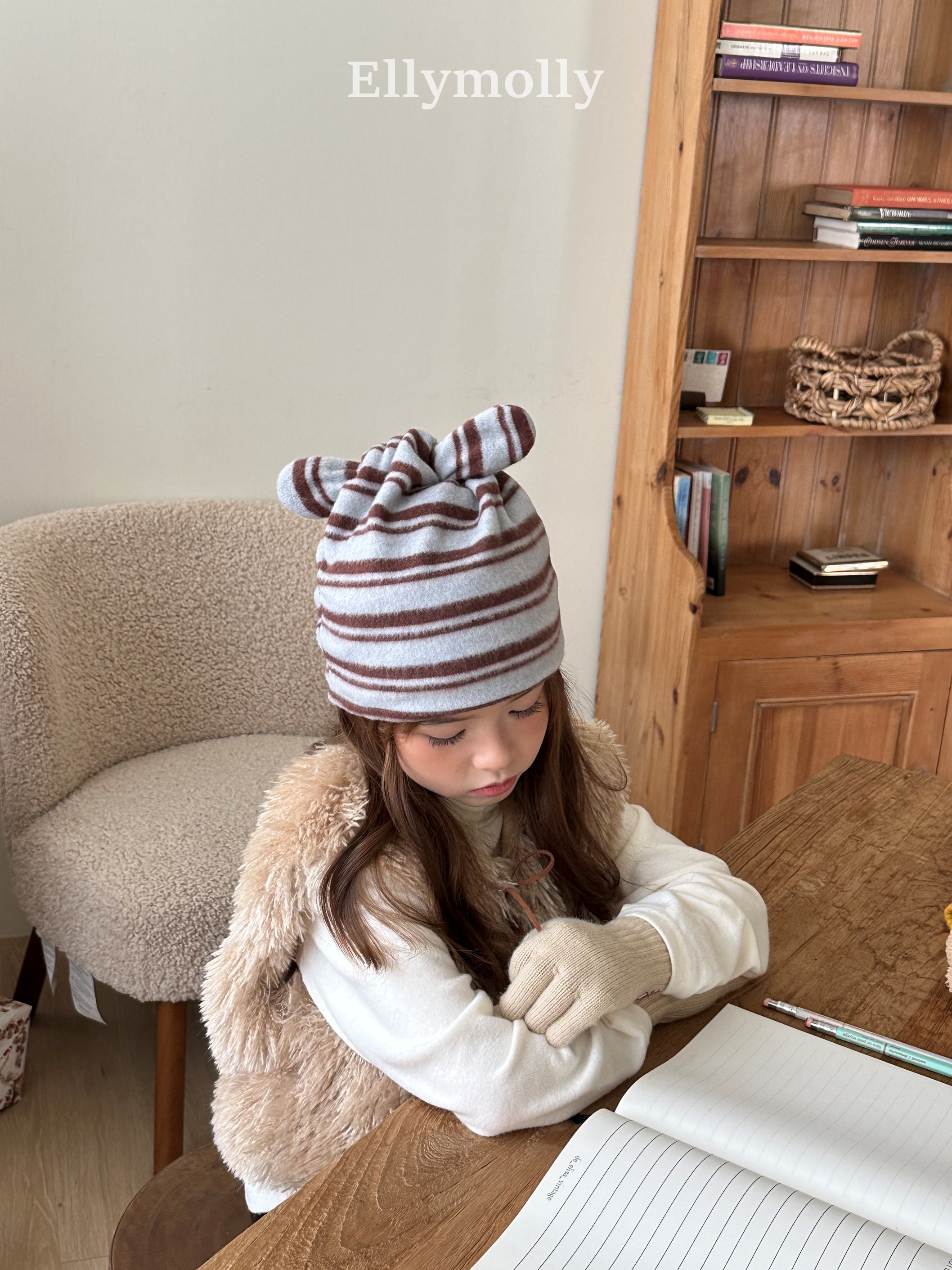 ［ELLY MOLLY］Snow warm turtleneck tee