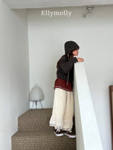 ［ELLY MOLLY］Creamy lace pants