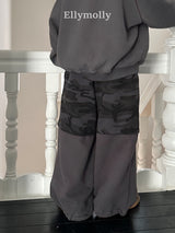 ［ELLY MOLLY］Soft warm camo pants