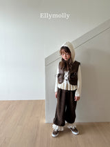［ELLY MOLLY］Rose frill hoodie