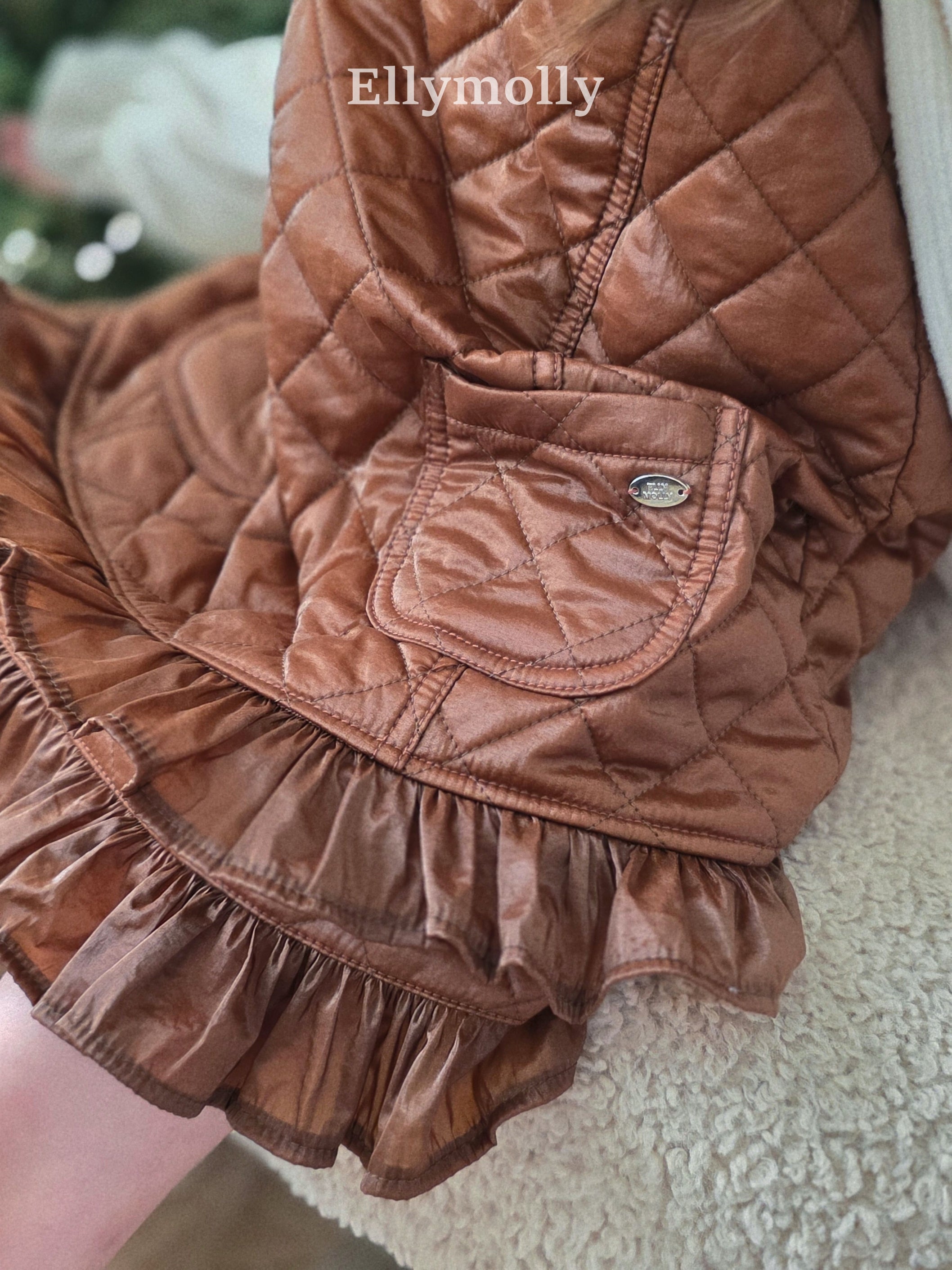 ［ELLY MOLLY］Twinkle quilting one-piece