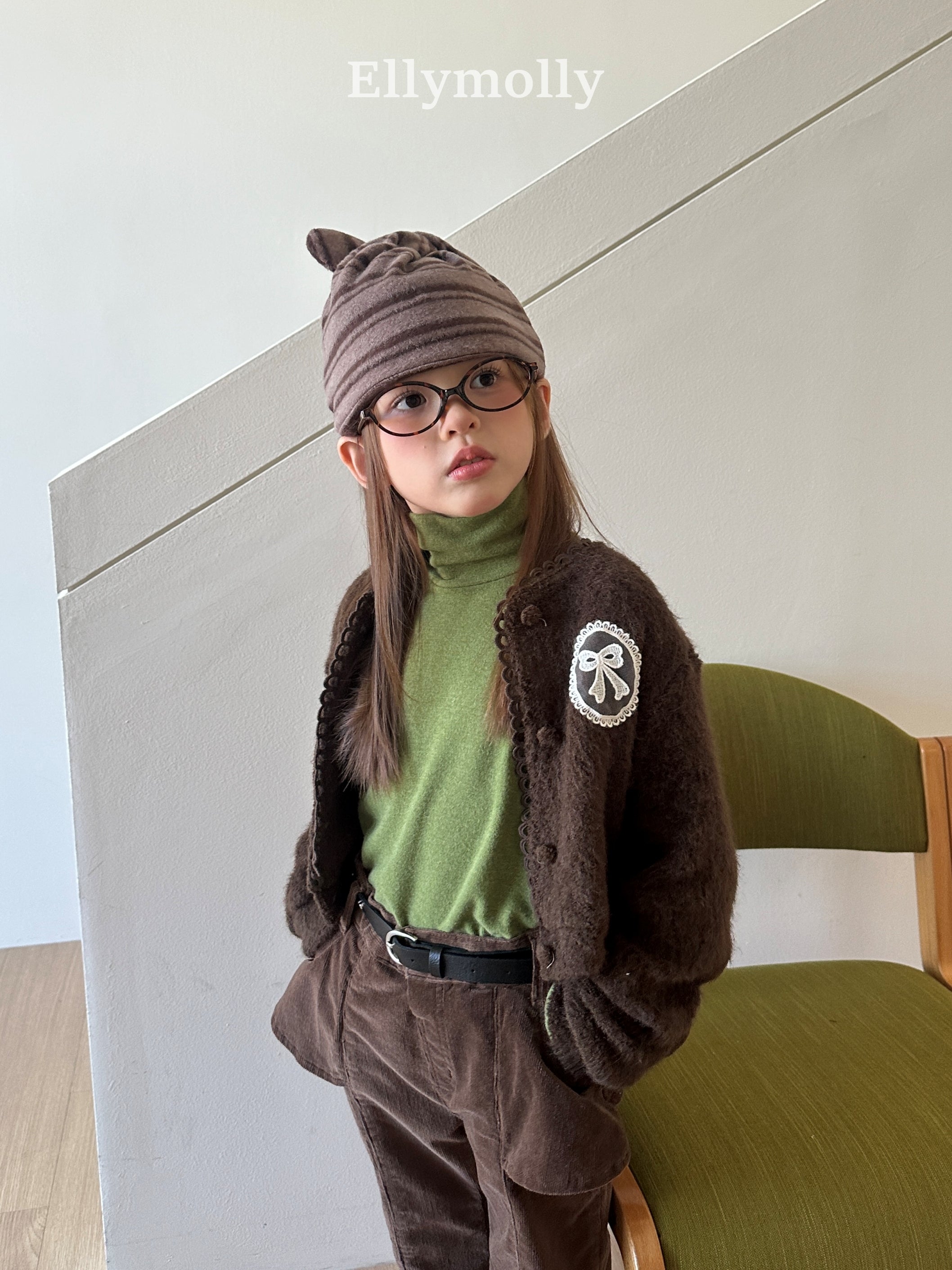 ［ELLY MOLLY］Fudge hug cardigan