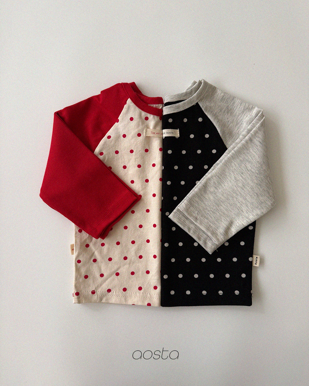 ［Aosta］Dot Raglan Tee