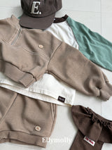［ELLY MOLLY］Color block raglan tee
