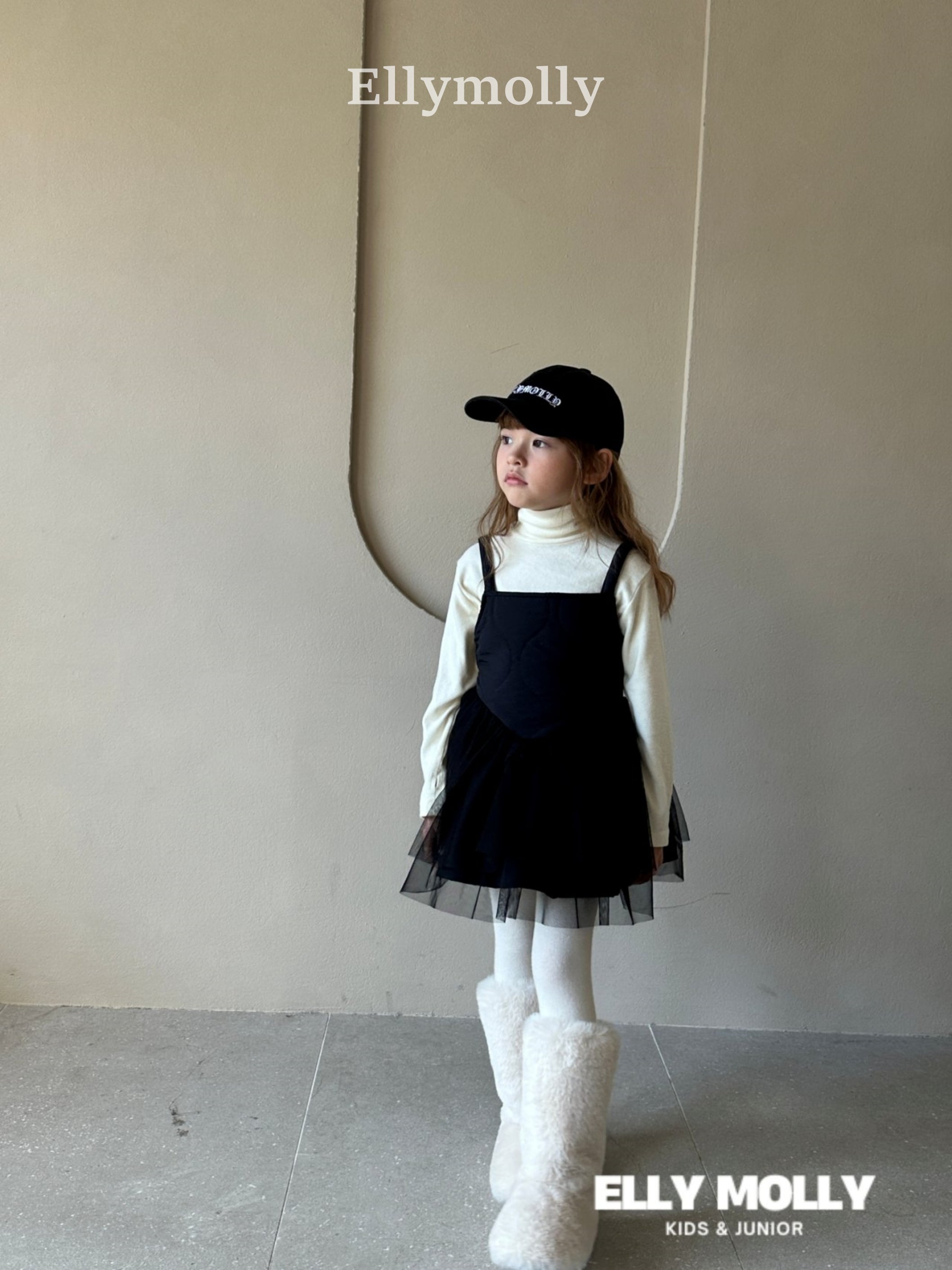 ［ELLY MOLLY］Quilting shasha one-piece