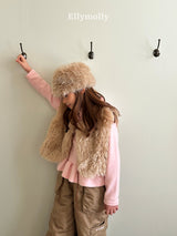 ［ELLY MOLLY］Fluffy vest