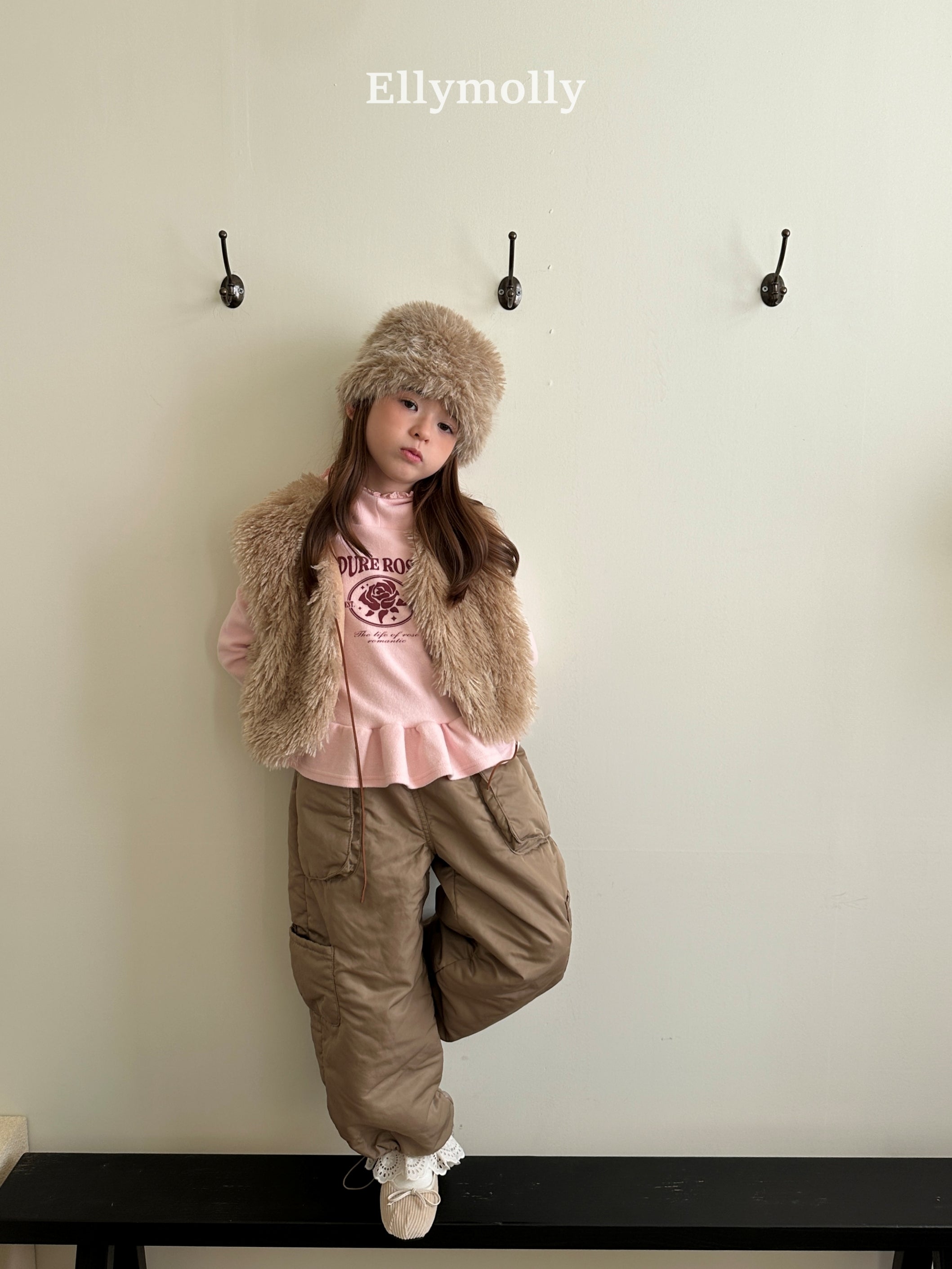 ［ELLY MOLLY］Fluffy vest