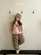 ［ELLY MOLLY］Fluffy vest
