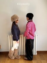 ［ELLY MOLLY］Pompom snow collar tee