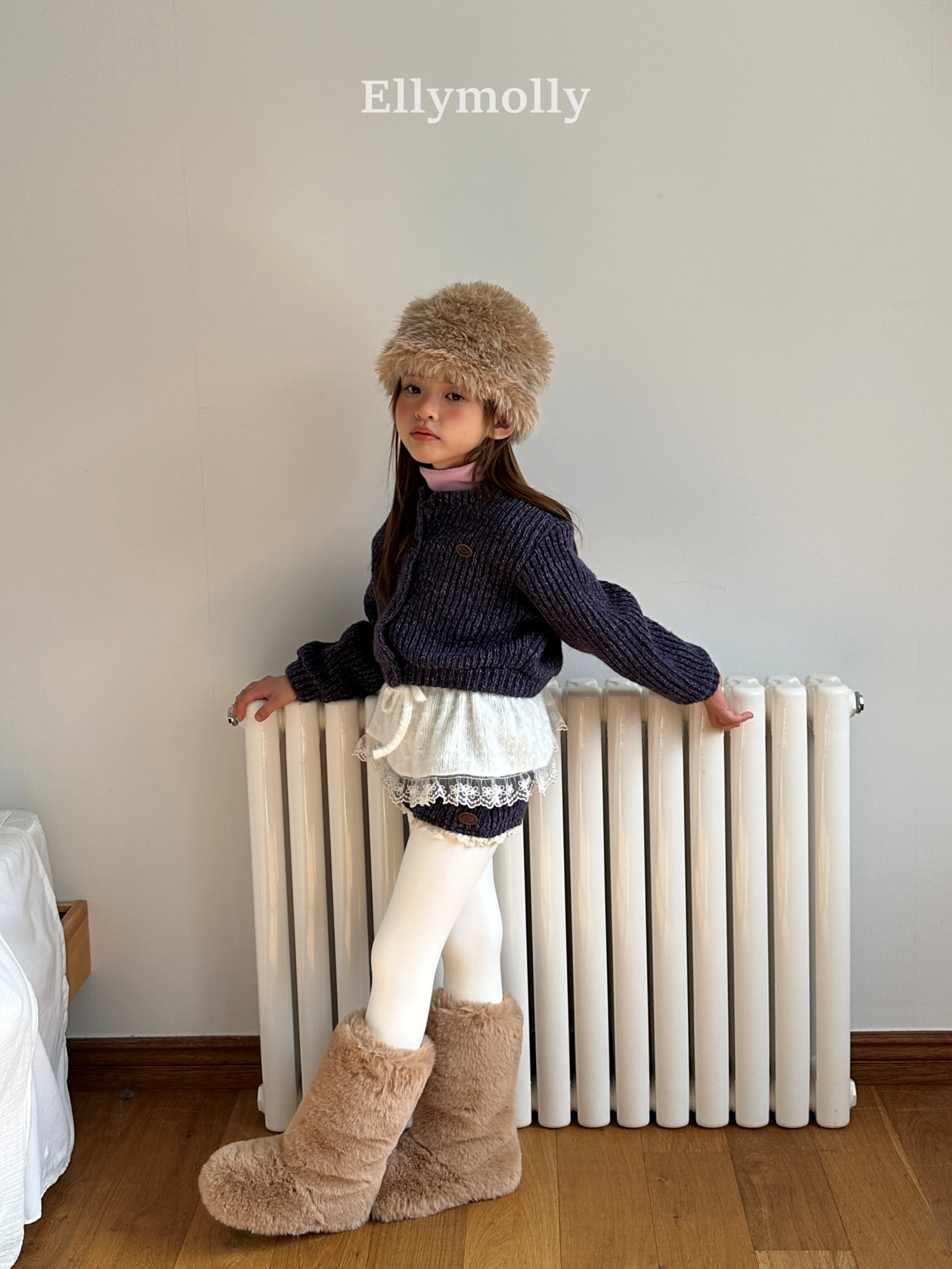 ［ELLY MOLLY］Muffin wool knit pants