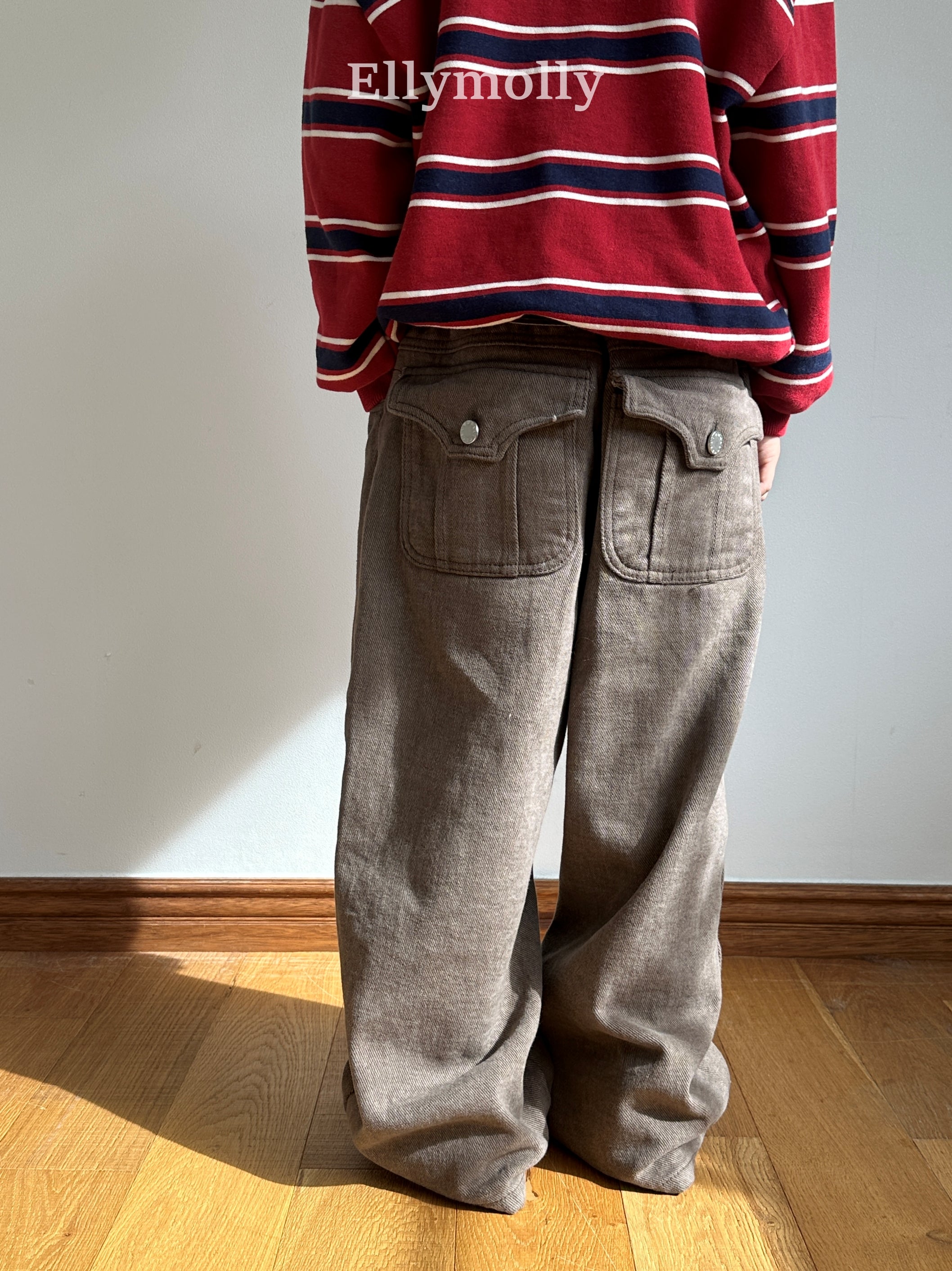 ［ELLY MOLLY］Pocket caccion pants