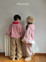 ［ELLY MOLLY］Gray heart jogger pants