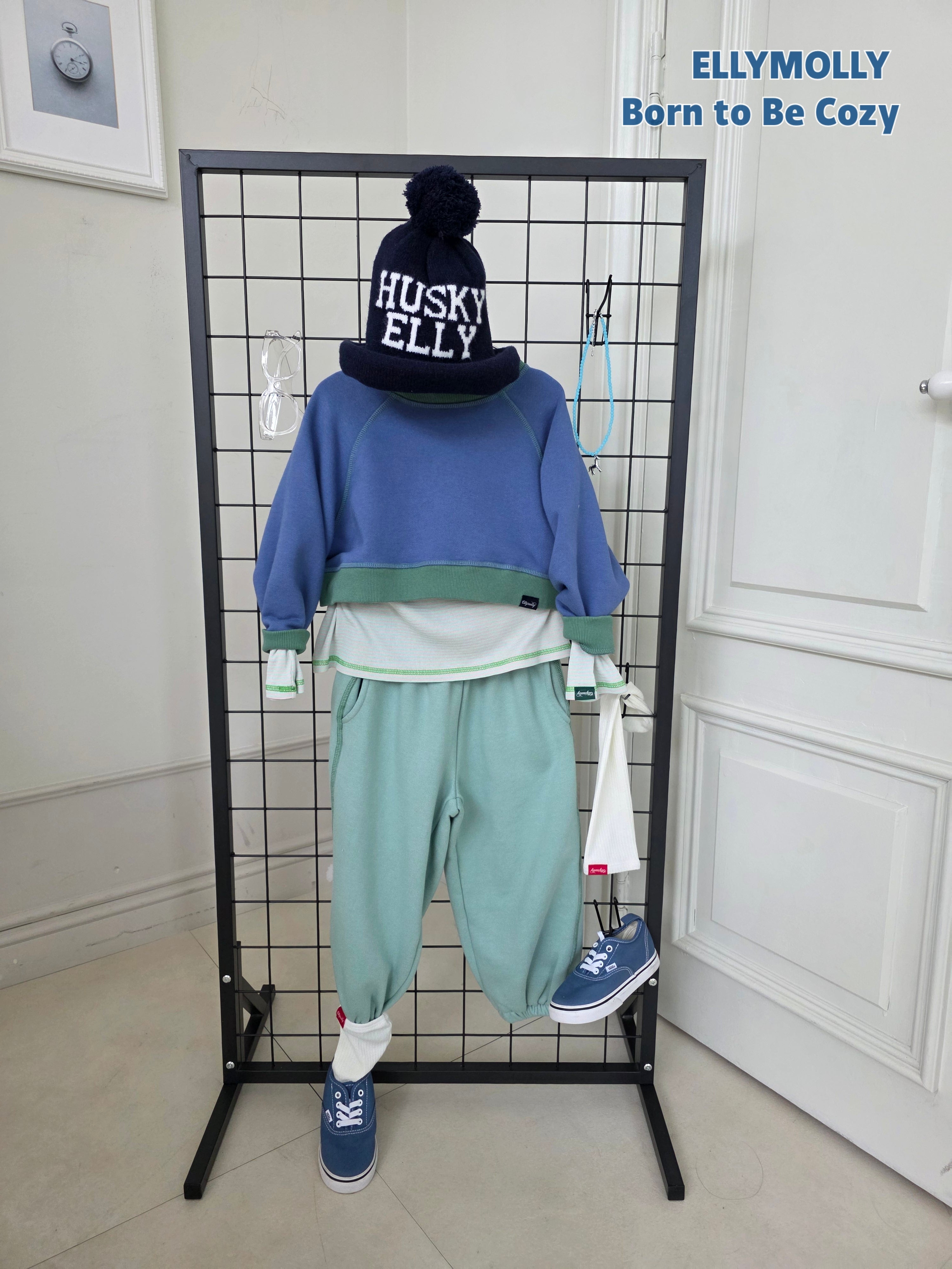 ［ELLY MOLLY］Dayday color jogger pants