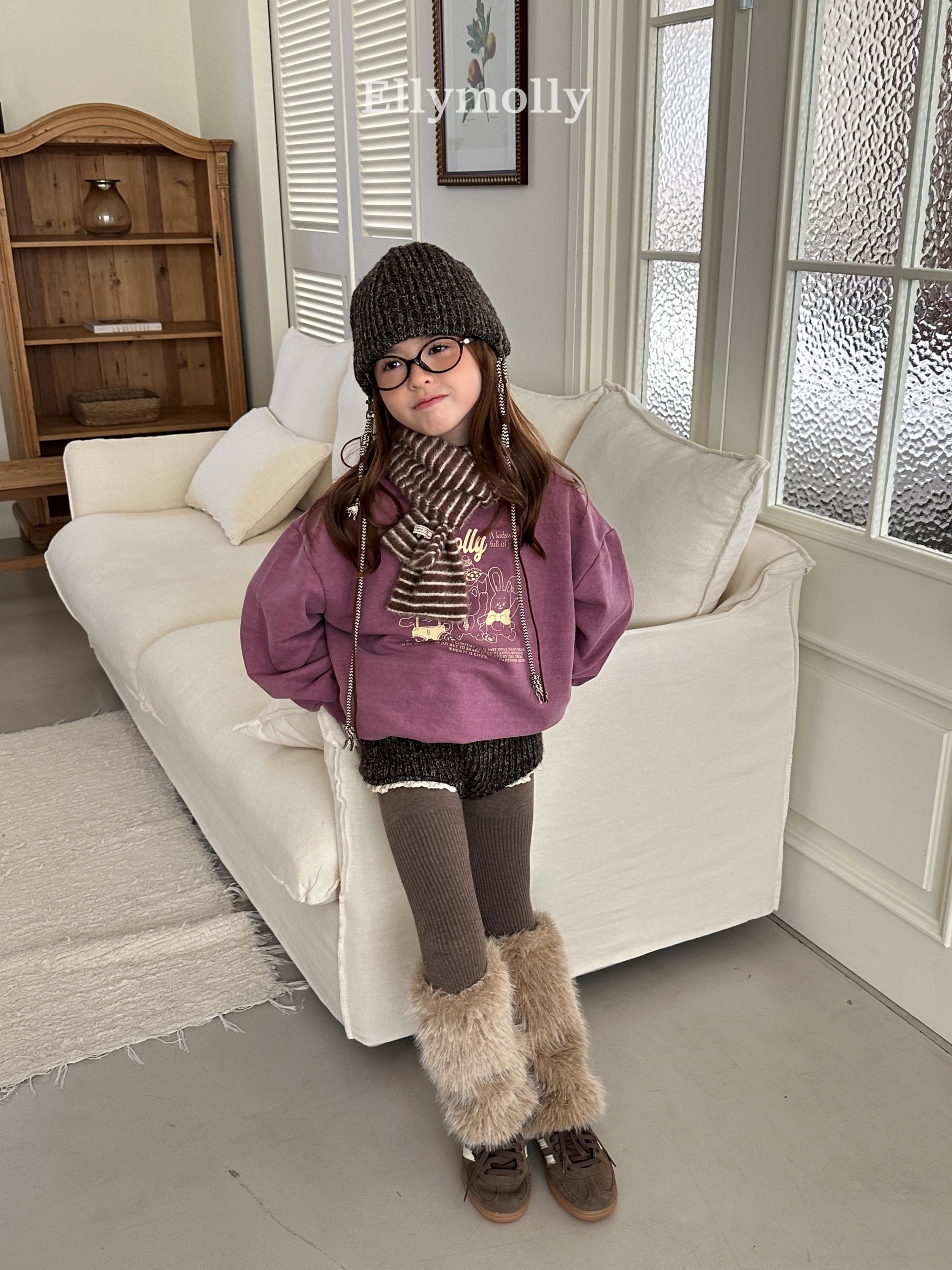 ［ELLY MOLLY］Muffin wool knit pants