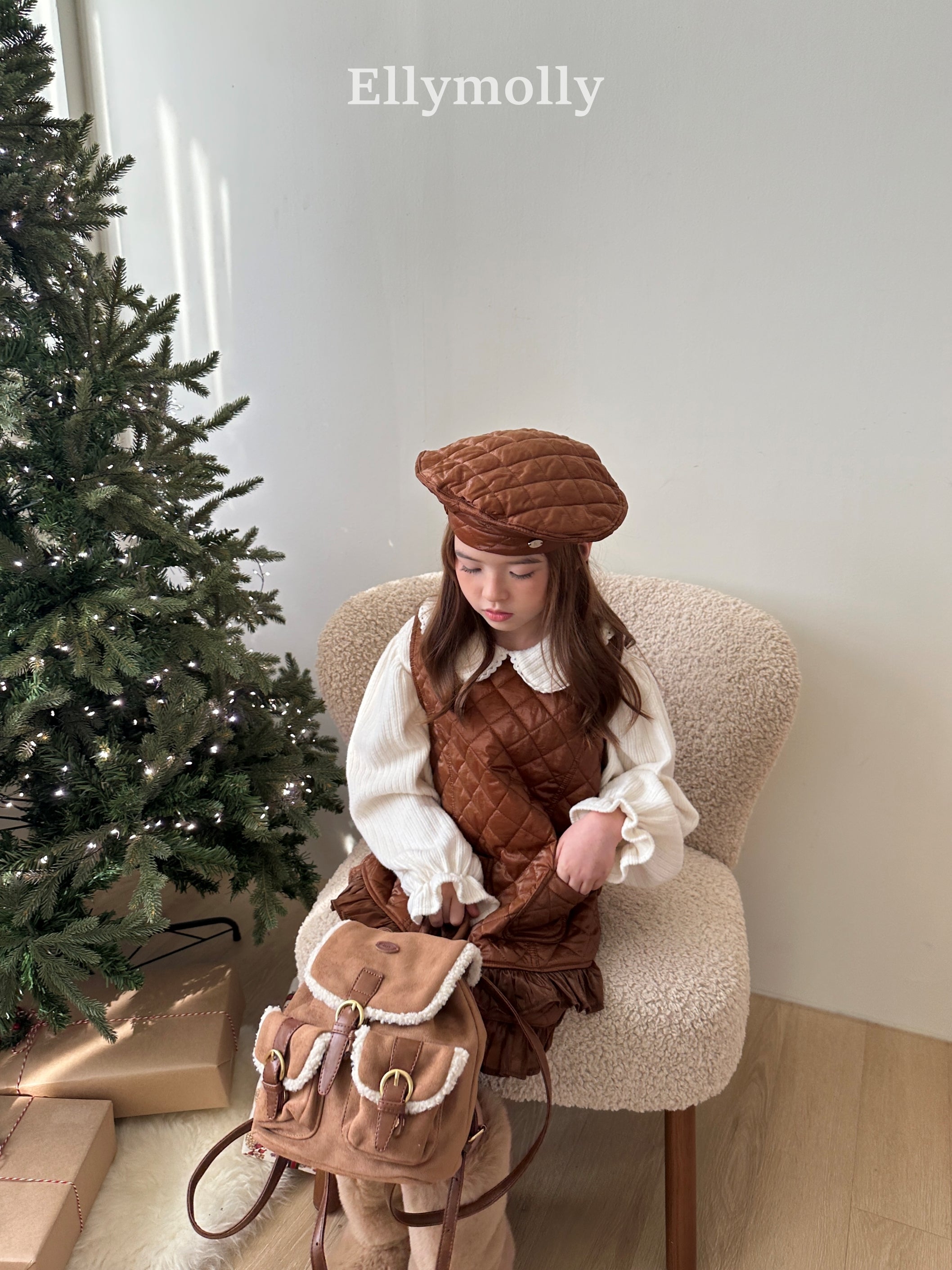 ［ELLY MOLLY］Twinkle quilting one-piece