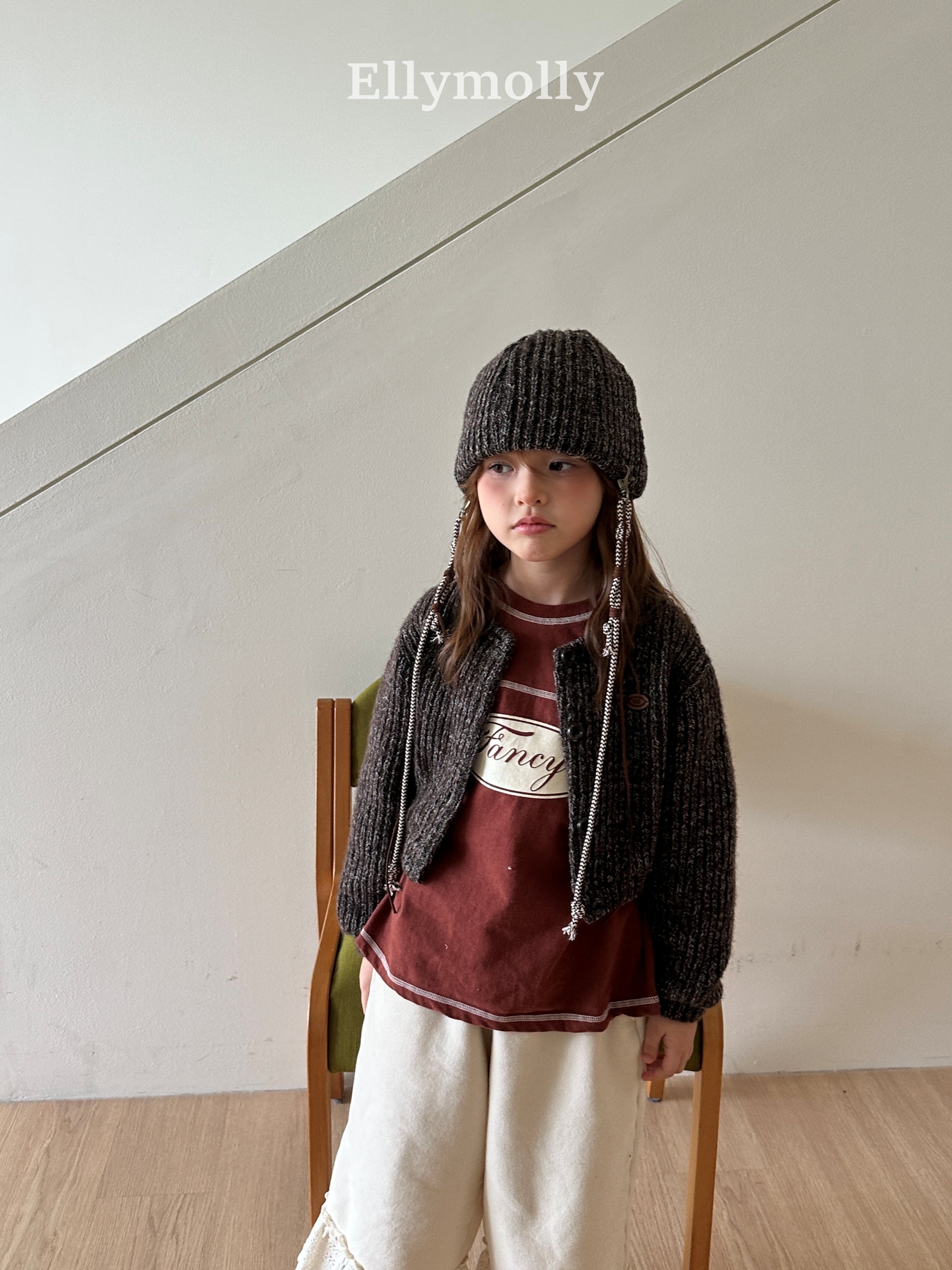 ［ELLY MOLLY］Fancy boxy tee