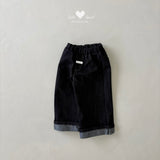 ［Lala land］Roll up denim pants
