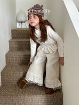 ［ELLY MOLLY］Rose frill hoodie