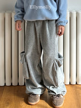 ［ELLY MOLLY］Rolling big cargo pants