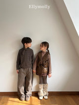 ［ELLY MOLLY］Mue stripe halfneck tee