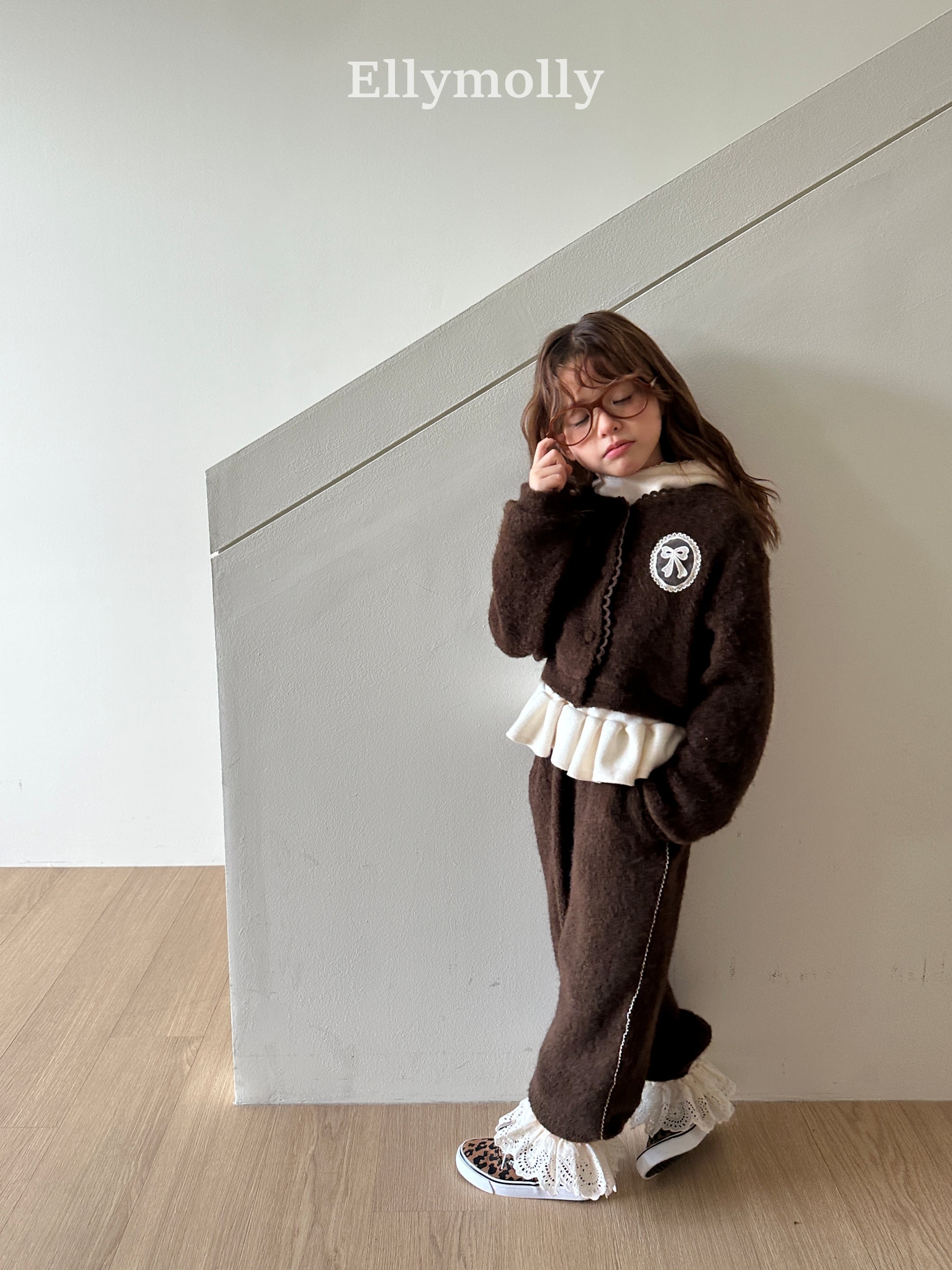 ［ELLY MOLLY］Fudge hug cardigan