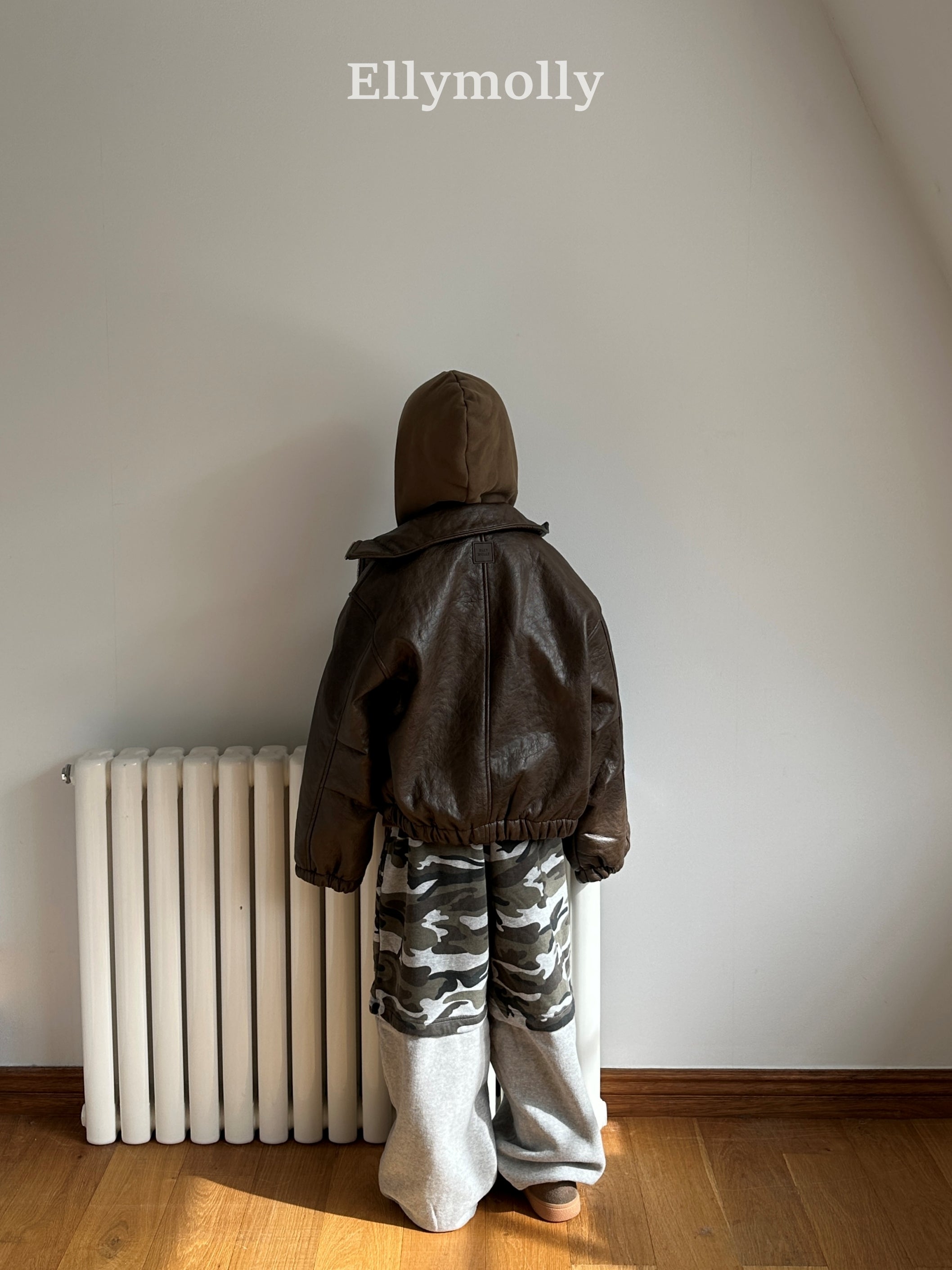 ［ELLY MOLLY］Soft warm camo pants