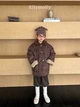 ［ELLY MOLLY］Soft tow tone mouton jacket
