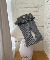 ［Aosta］Kiki Frill Check Pants