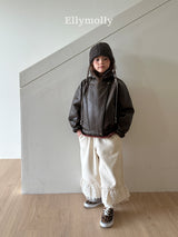 ［ELLY MOLLY］Creamy lace pants