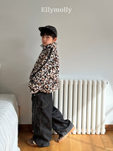 ［ELLY MOLLY］Rivet curve denim pants