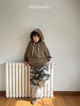 ［ELLY MOLLY］Soft warm camo pants