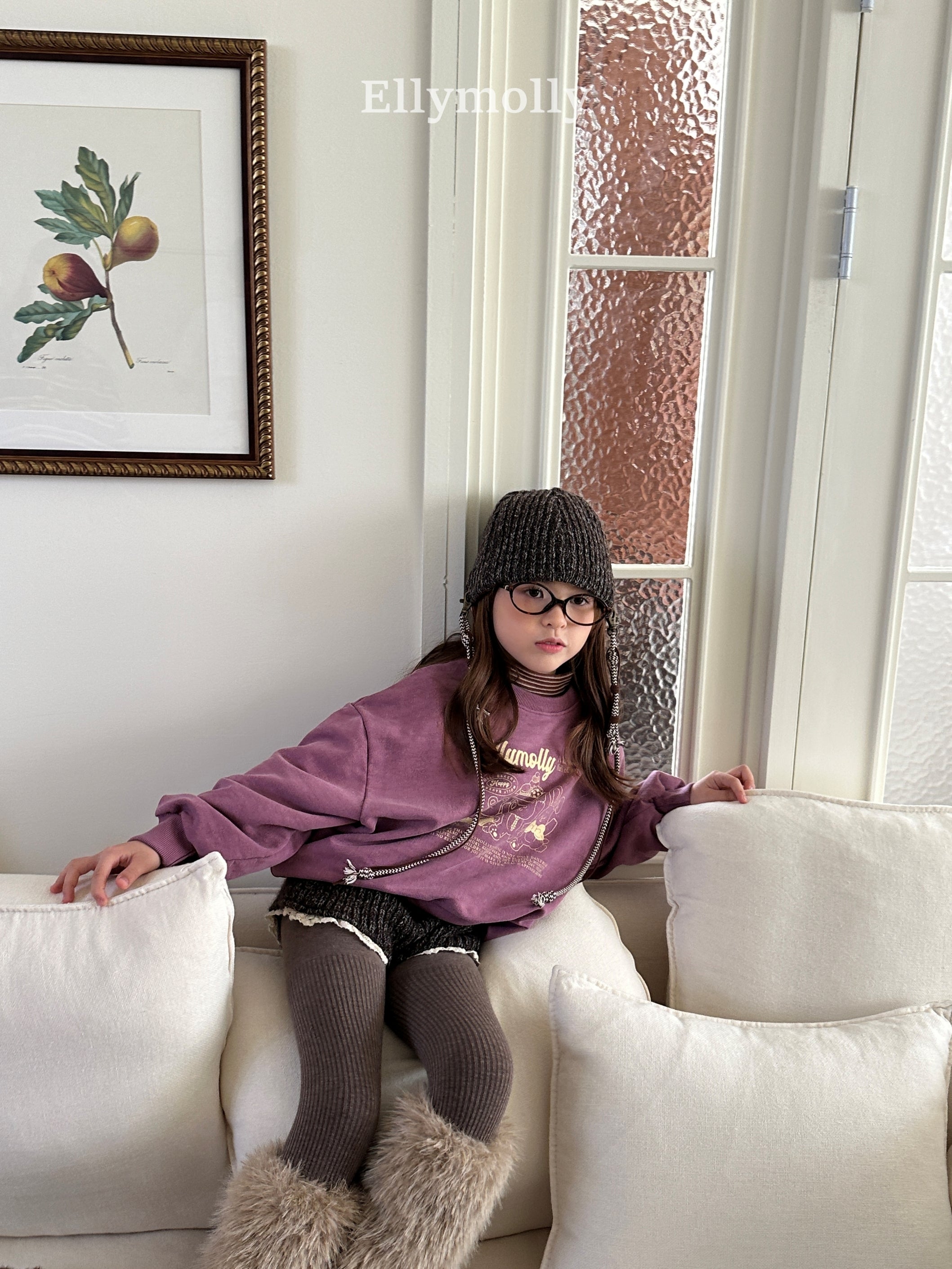 ［ELLY MOLLY］Muffin wool knit pants