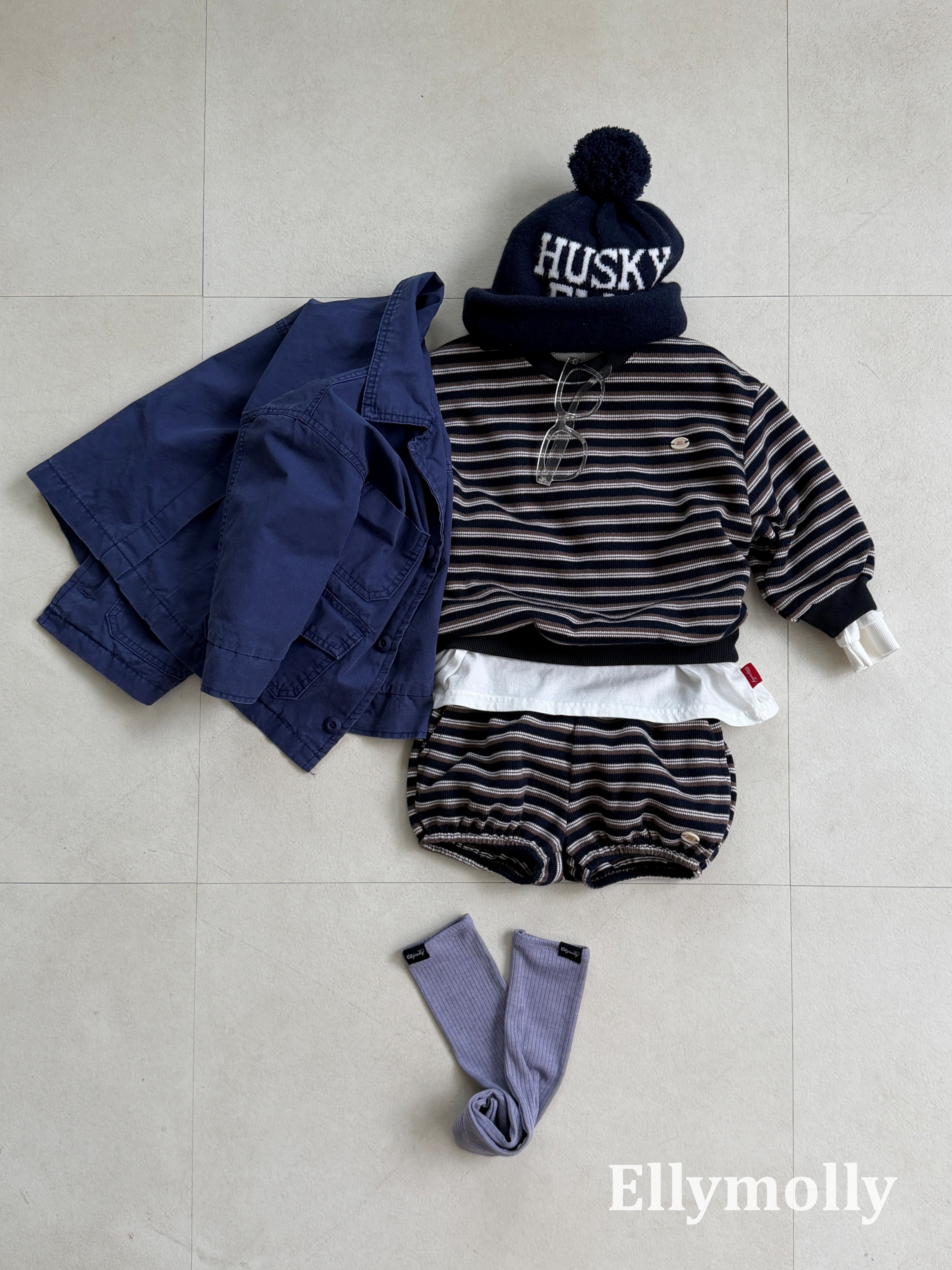 ［ELLY MOLLY］Deep tone utility jacket