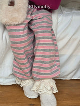 ［ELLY MOLLY］Gray heart jogger pants