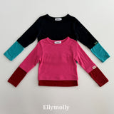 ［ELLY MOLLY］Rolling layered tee