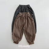 ［ELLY MOLLY］Waffle jogger pants