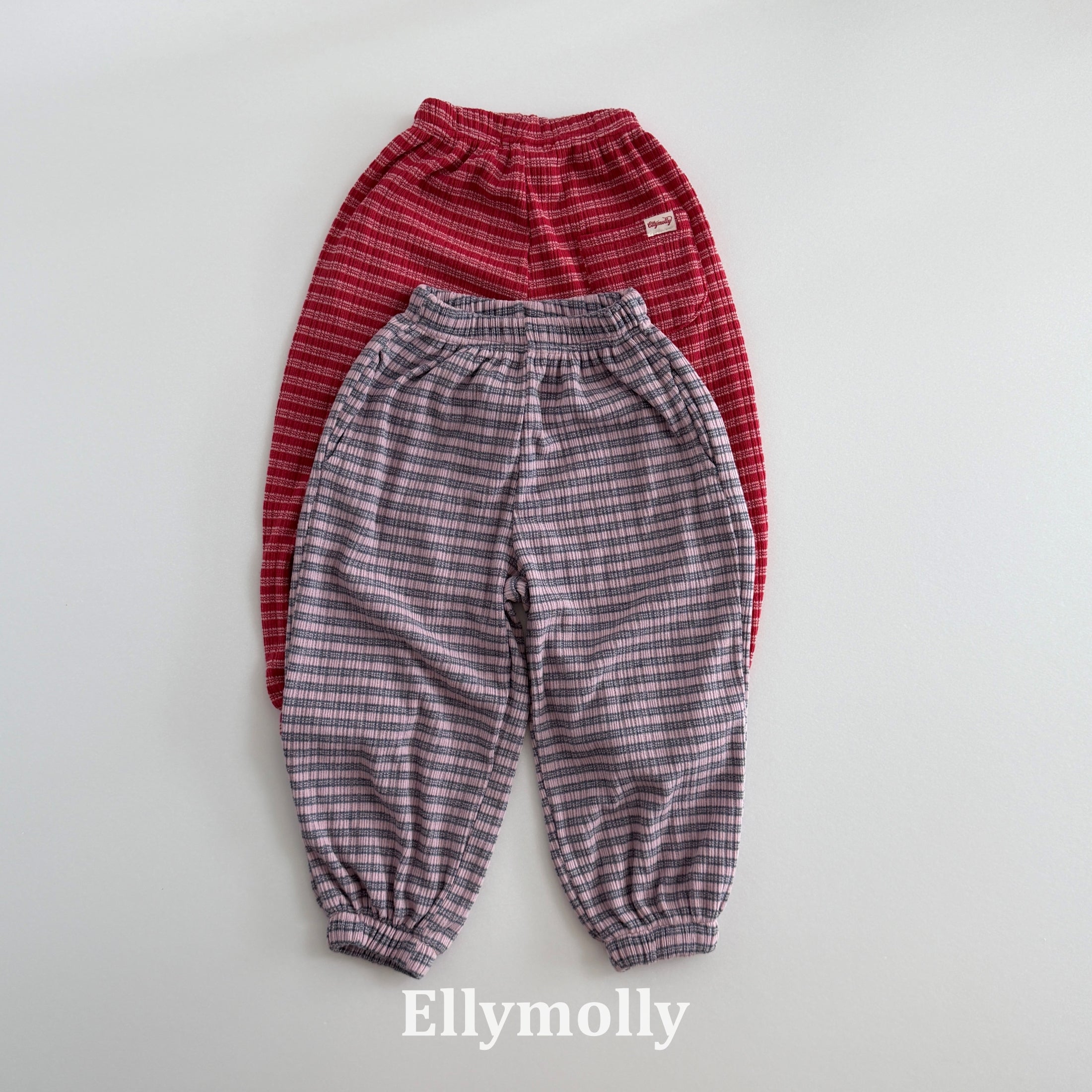 ［ELLY MOLLY］Loen stripe jogger pants
