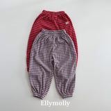 ［ELLY MOLLY］Loen stripe jogger pants